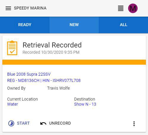 Screenshot of Handle Retrievals