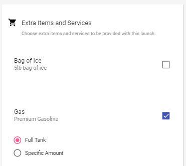 Screenshot of Sell Items and Services