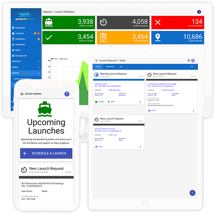 Dry stack marina app screenshot