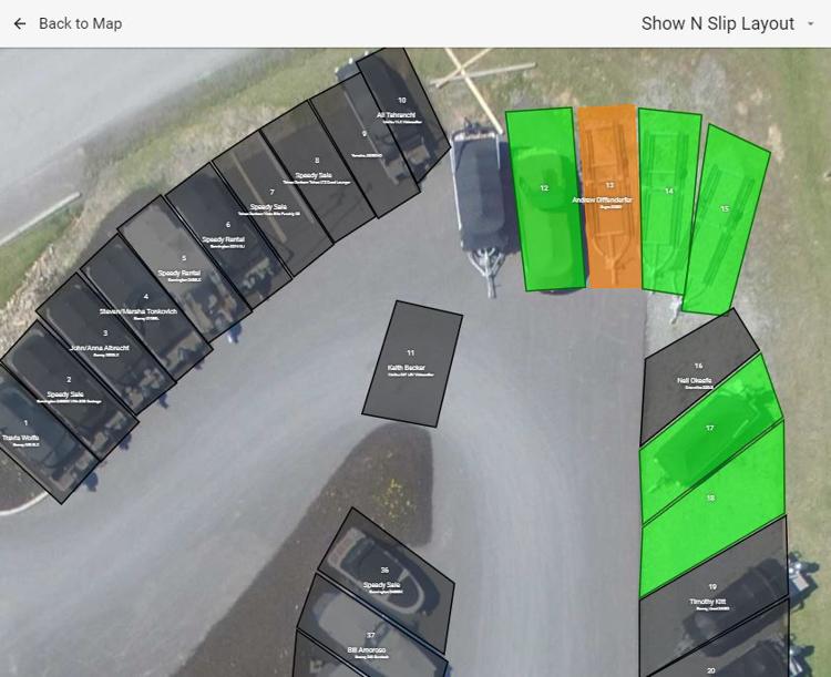 State Dock Map Dry Stack Marina Management Software - SpeedyDock