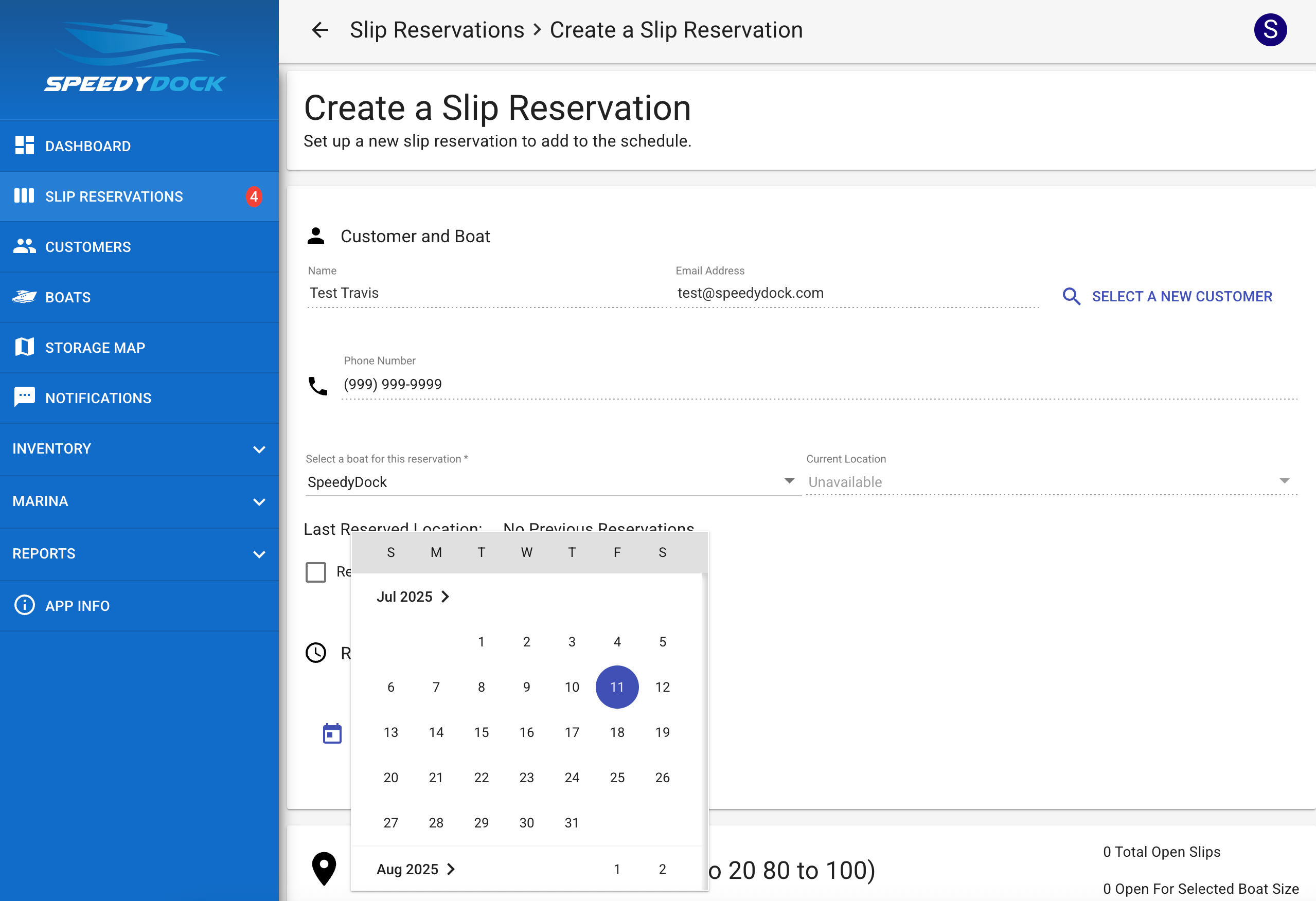 Screenshot of Flexible Scheduling