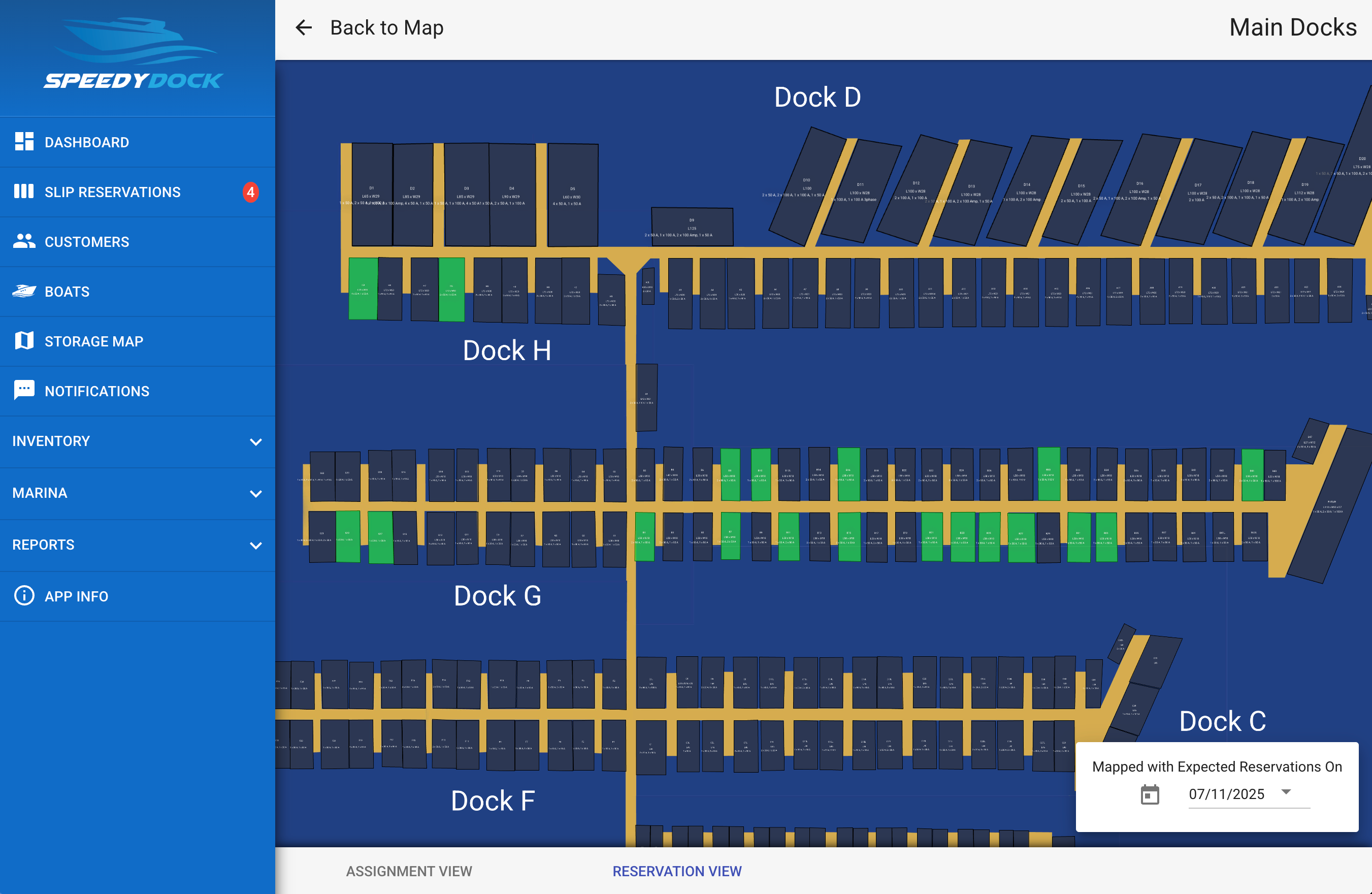 Screenshot of Interactive Slip Map